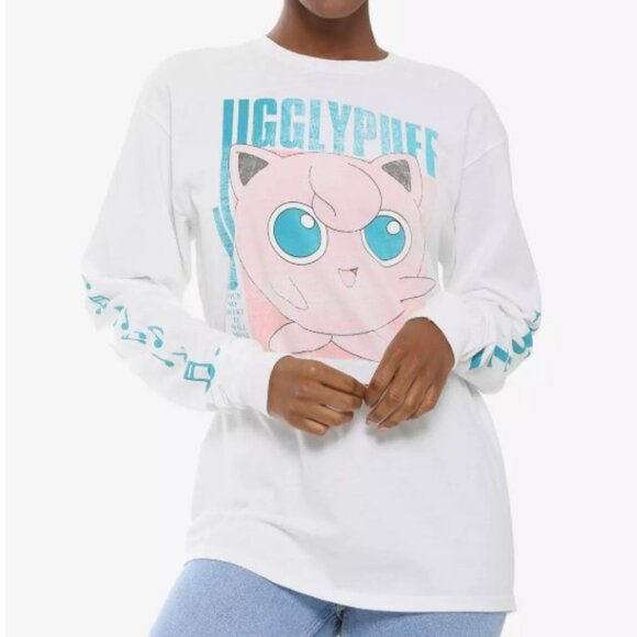 BNWT Pokemon Jigglypuff Band Tee-Style Long-Sleeve Shirt, Size S - Picture 2 of 7